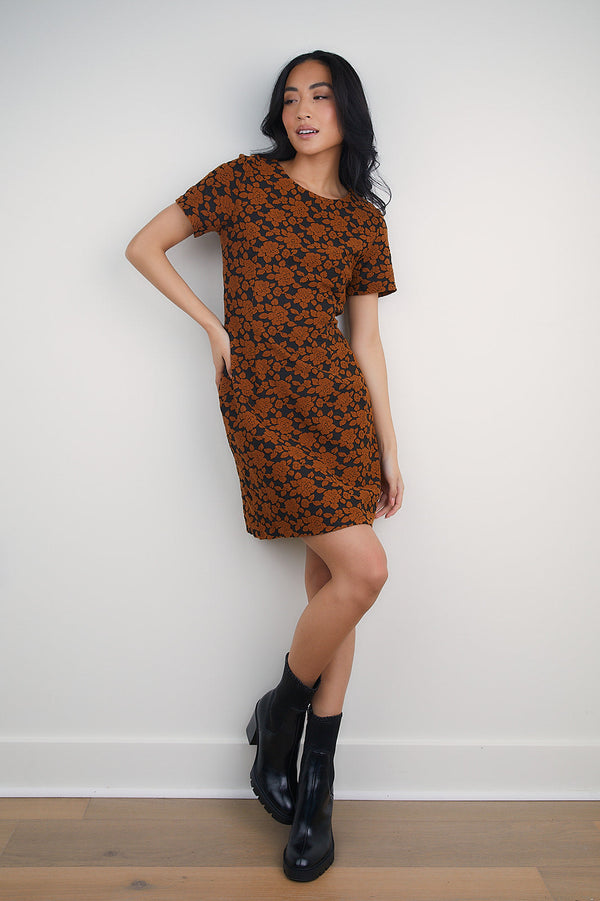 For a Moment Jacquard Shift Dress-FINAL SALE